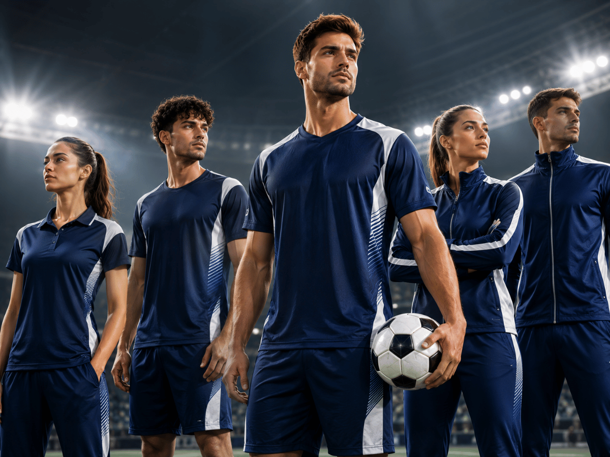 Sports team wearing coordinated custom sportswear in Abu Dhabi