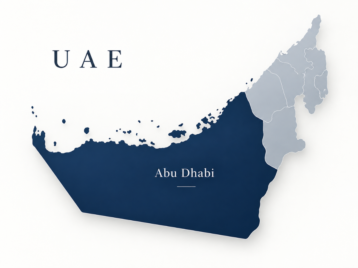 ROYALFORMA service area covering Abu Dhabi and the wider UAE