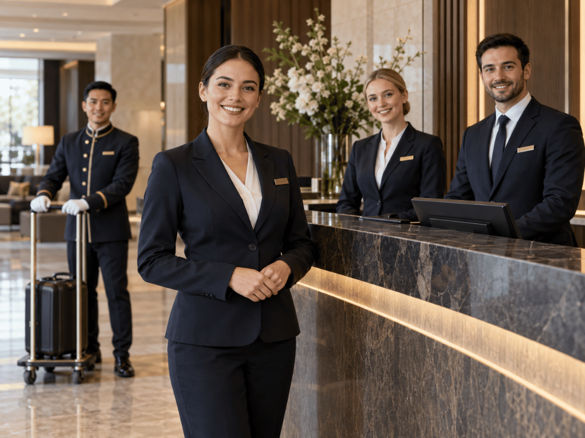 Front office and reception hospitality uniforms
